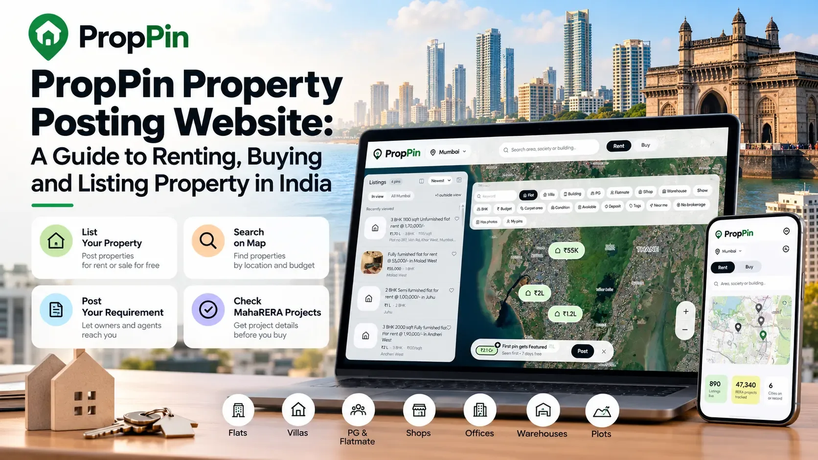 PropPin Property Posting Website: A Guide to Renting, Buying and Listing Property in India