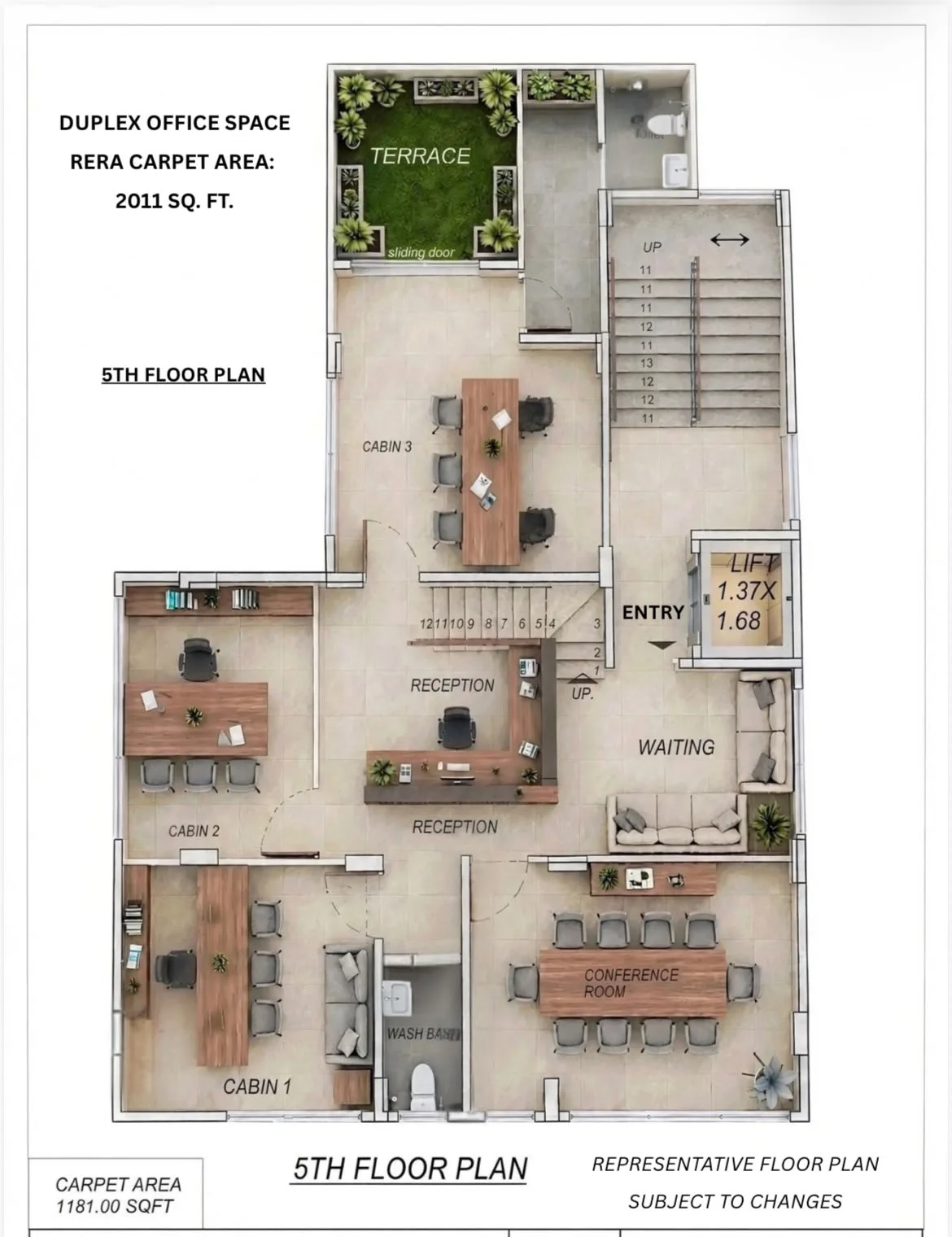 Resale Fully Furnished Duplex Office – 5th & 6th Floor, Dadar West