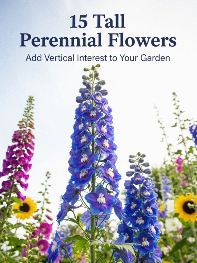 15 Tall Perennial Flowers to Add Vertical Interest and Height to Your Garden