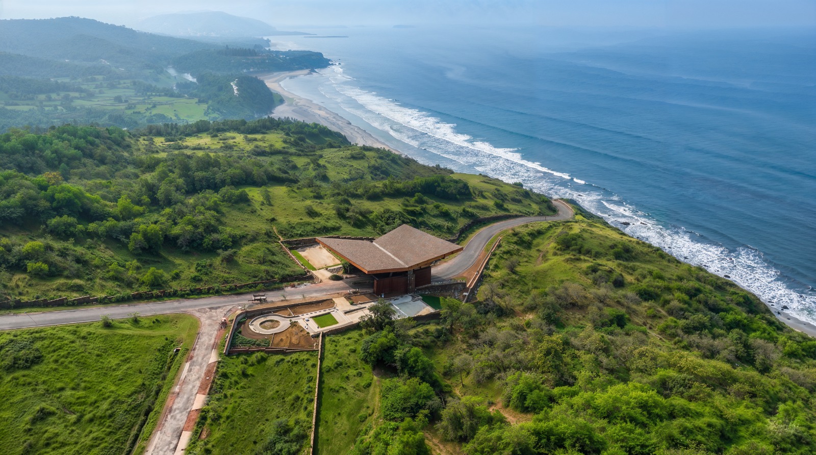 Premium villa land at Isle of Anjarle in Konkan featuring final 2,002 sq ft and 2,723 sq ft sea-view land parcels, luxury coastal investment near Arabian Sea and Sahyadri hills, all-inclusive pricing with limited-time offer before 5th April.